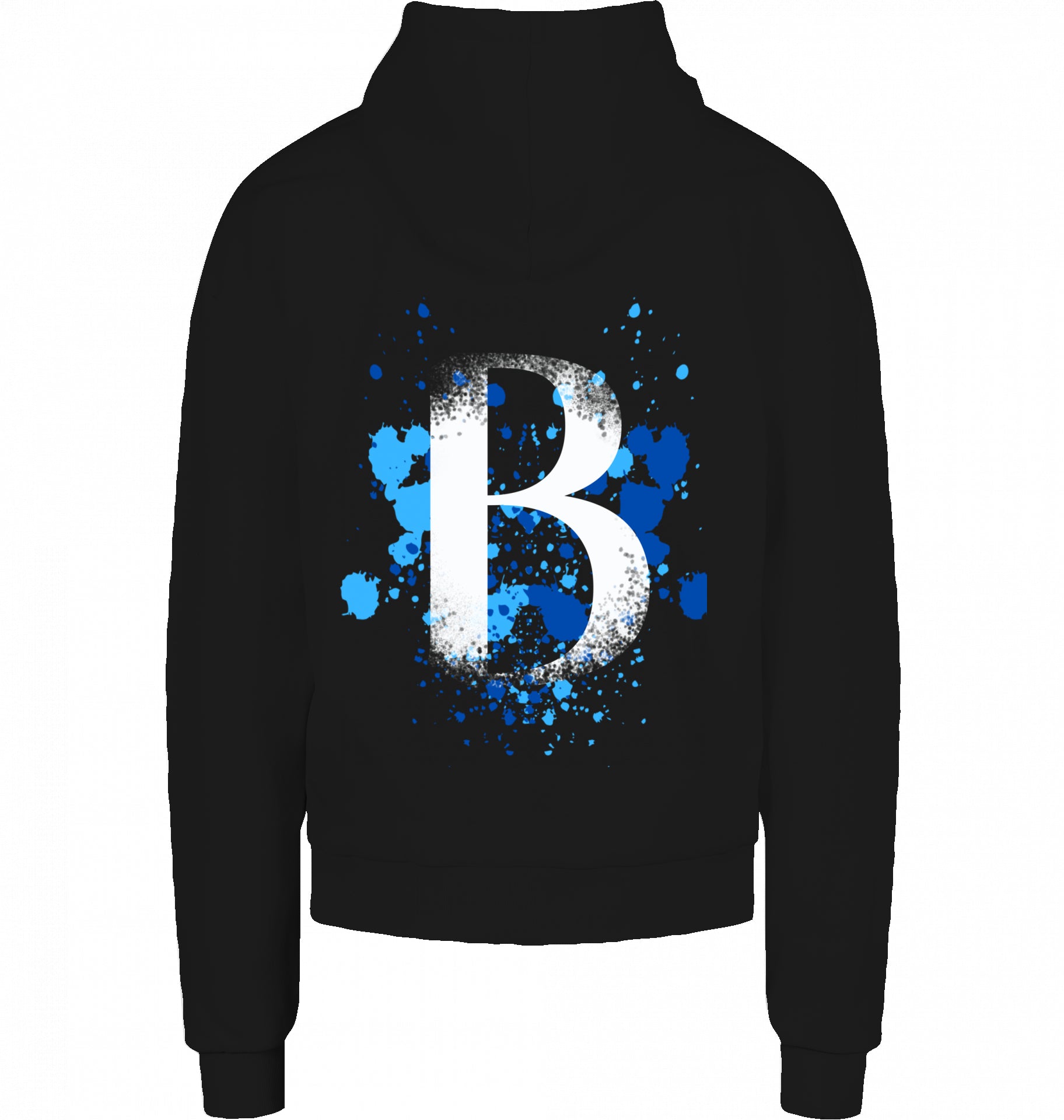 Basan majestic B Hoodie Black Blue - Basanstreetwear