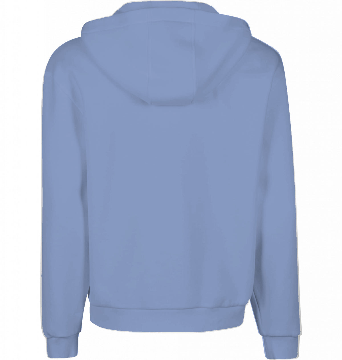 Fluffy zip hoodie powder blue - Basanstreetwear