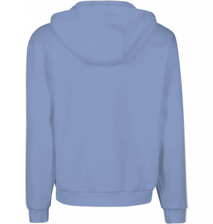 Fluffy zip hoodie powder blue - Basanstreetwear